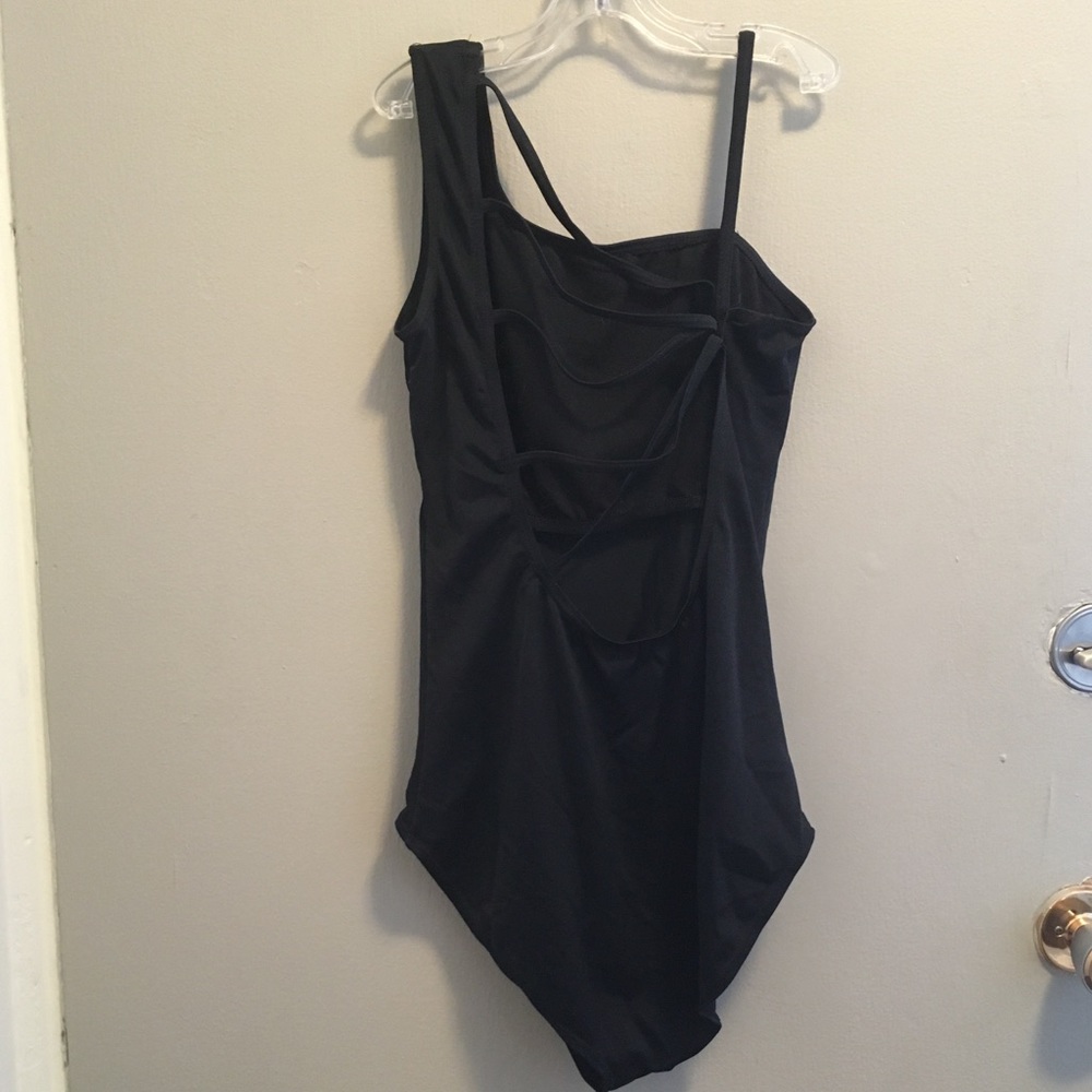 Funky asymmetrical one piece bathing suit